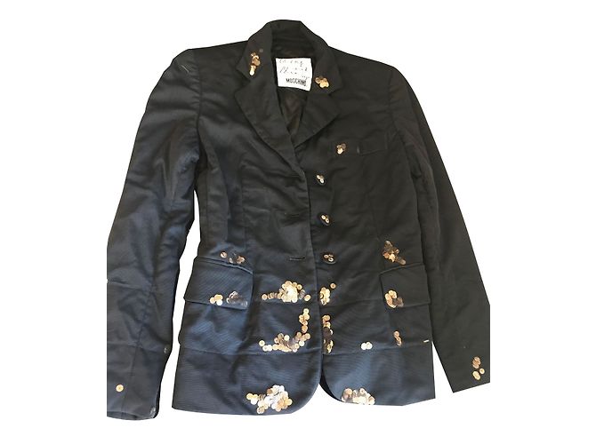 Set Giacca e Top Moschino Cheap And Chic Nero Nylon