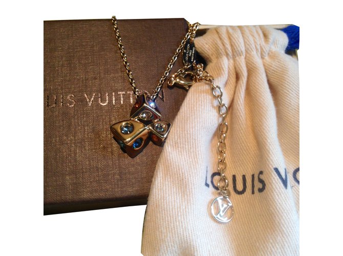 Louis Vuitton necklace Golden Metal  ref.73892