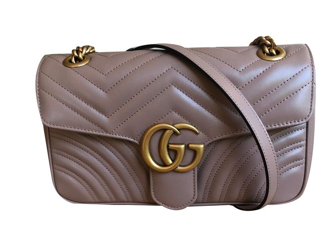 Gucci Marmont Rosa Couro  ref.73914