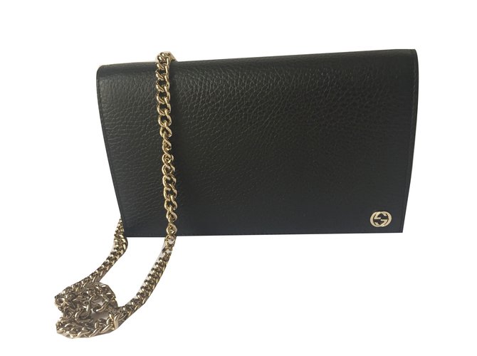 Gucci Wallet chain Leather  ref.73921