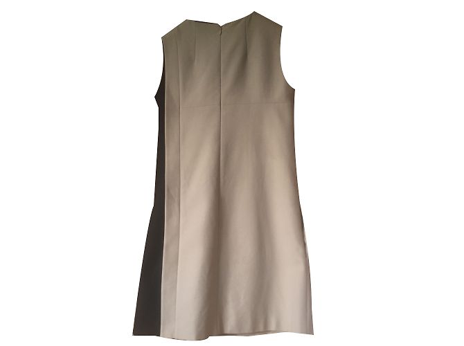 Paule Ka Baumwollkleid schwarz beige