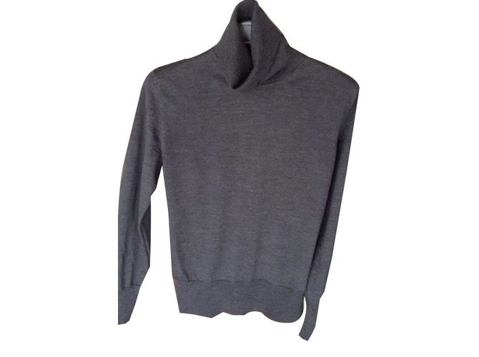 Hermès Knitwear Dark grey Wool  ref.73975