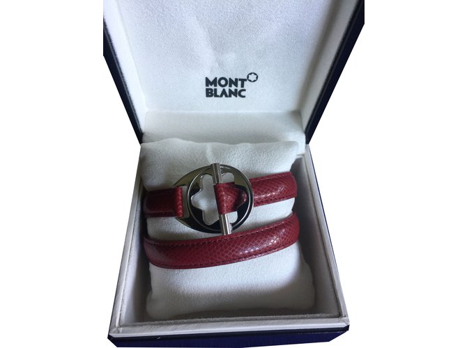 Montblanc Bracelet Dark red Silver  ref.74003