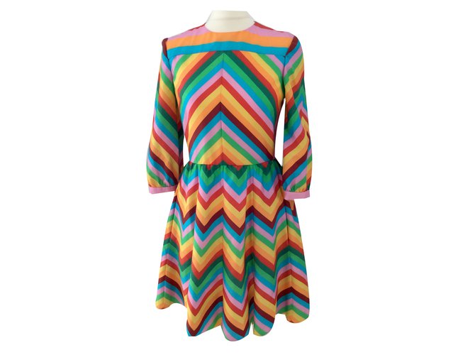 Valentino robe Multiple colors Silk  ref.245343
