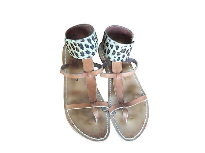 K Jacques sandals Leopard print