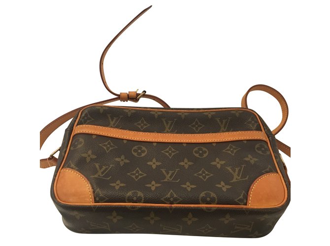Louis Vuitton Trocadero 27 - Monogram Brown Leather Cloth  ref.74080