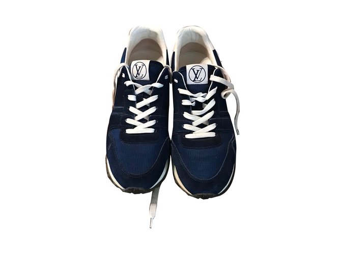 Louis Vuitton sneakers Blue Deerskin  ref.74148
