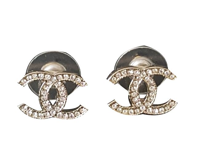 Chanel Aretes Dorado Metal