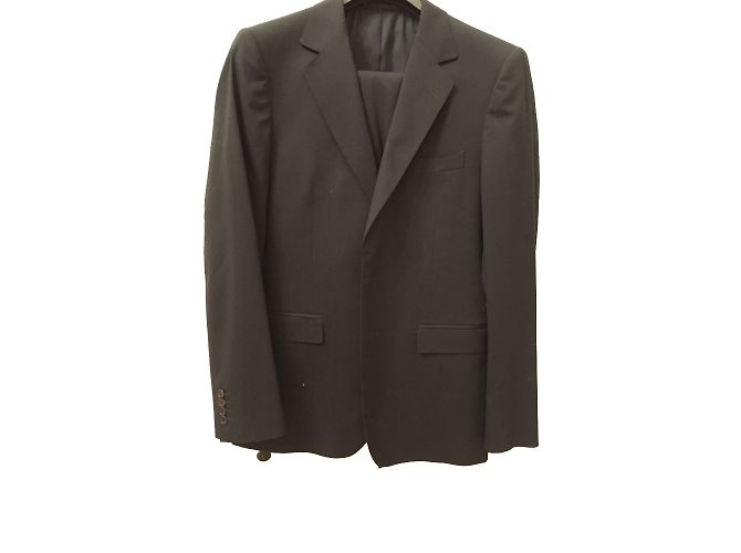 Abito classico in lana due pezzi Gucci Nero