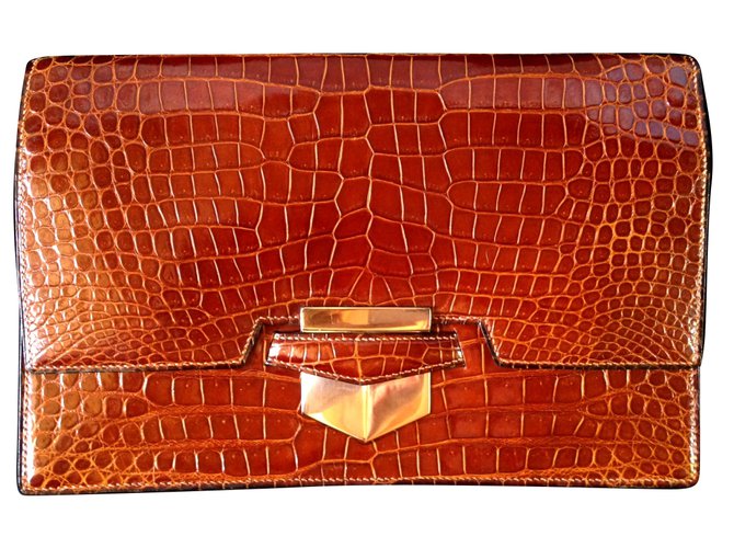 Hermès Pan Caramel Exotic leather  ref.74182