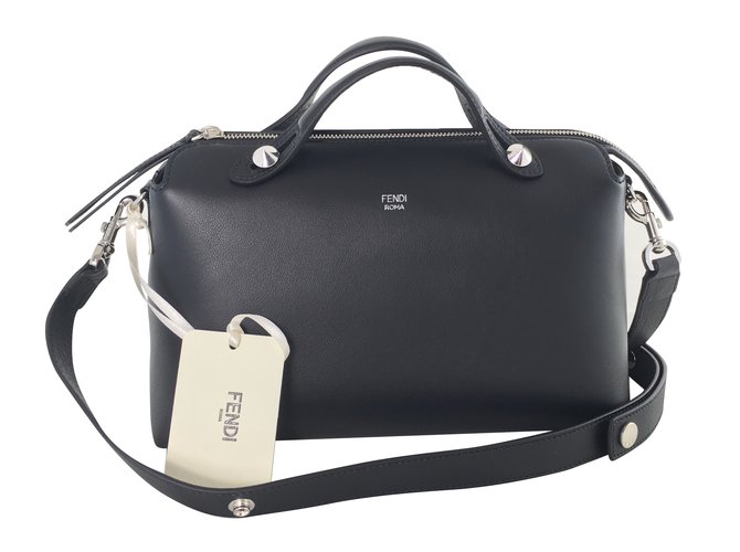 Fendi By The Way Small Handbag Black Leather  ref.74221