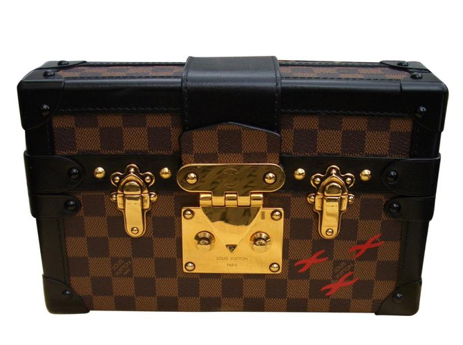 Louis Vuitton Suitcase Brown Leather  ref.74229