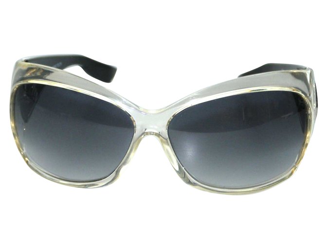 Alexander Mcqueen Sunglasses Black Grey Plastic  ref.74250
