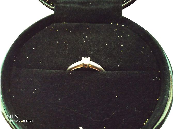 Anillo de compromiso Mauboussin en oro blanco talla 53 Plata
