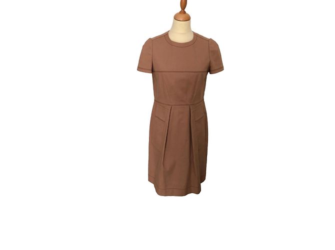 Paule Ka Baumwollkleid Caramel Karamell