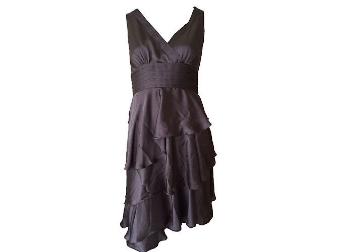 Autre Marque Robe en polyester grise Taille 38