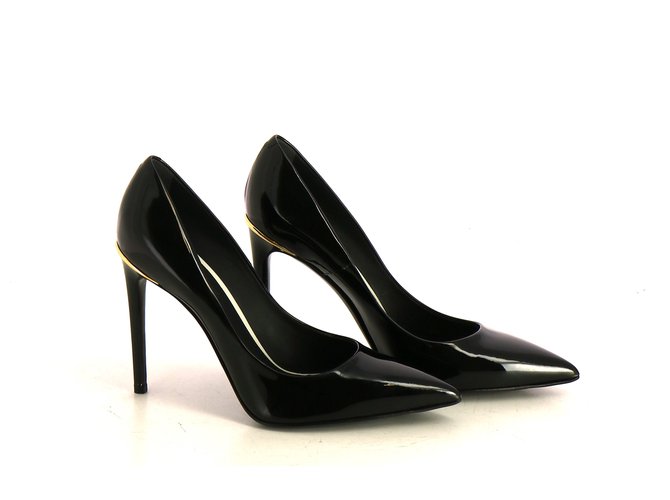 Louis Vuitton Black Suede Ankle Straps Pumps High Heel Shoes Size 38 -  Einna Sirrod