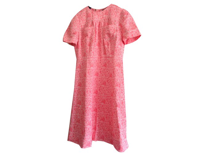 Louis Vuitton Kleid Pink Viskose  ref.74414