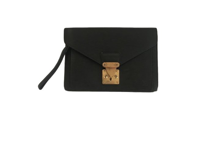 Louis Vuitton Briefcase Black Leather  ref.74449