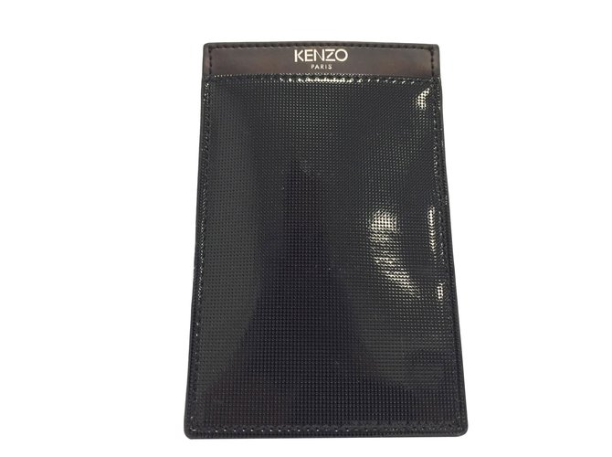 Kenzo Phone holder Black Patent leather  ref.74514