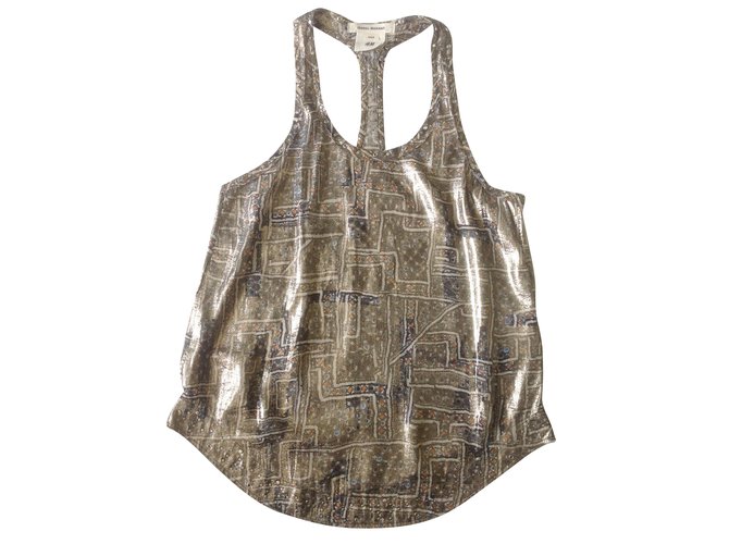 Isabel Marant Pour H&M Top Metallic Silk ref.74579 - Joli Closet