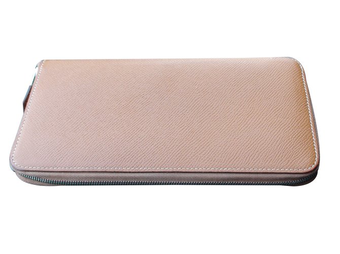 Hermès wallet Brown Leather  ref.74634