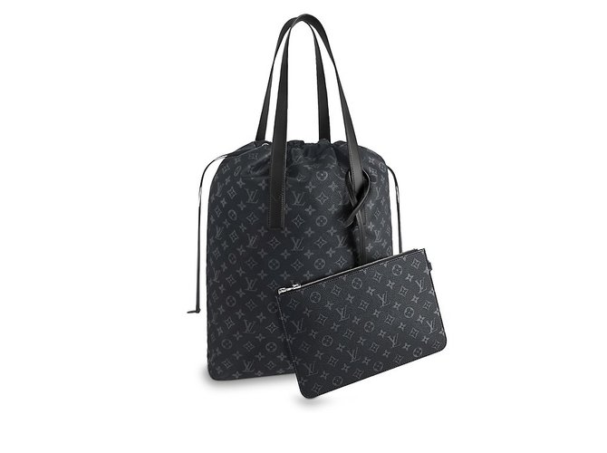 Louis Vuitton Sacs Cuir Gris  ref.74853