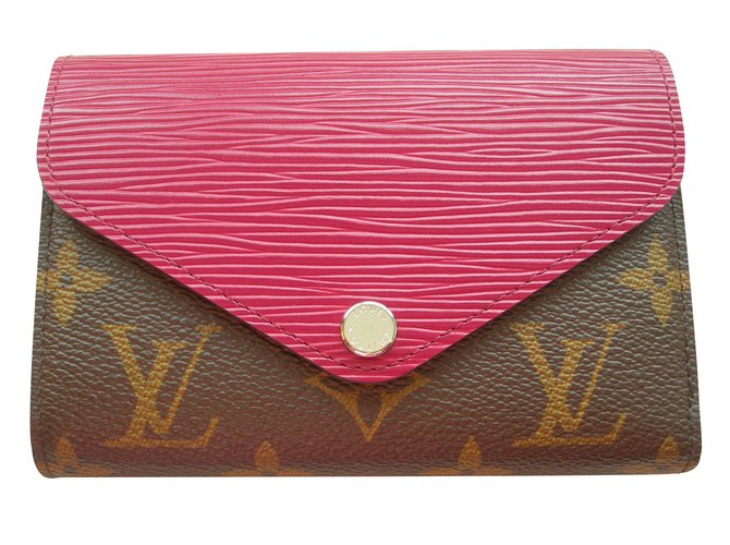Louis Vuitton Portefeuille compact Marie-Lou Cuir Toile Multicolore  ref.74899