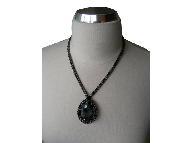 Swarovski Necklaces Dark grey  ref.74938