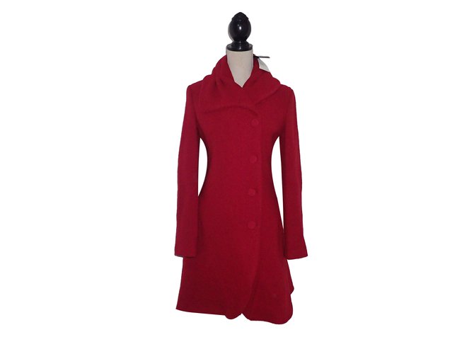 Emporio Armani Coat Red Wool  ref.74947