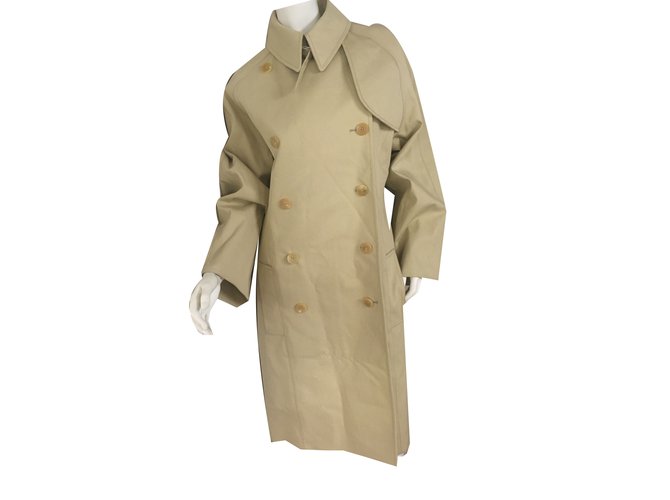 Hermès Trench coats Cream Cotton  ref.75013