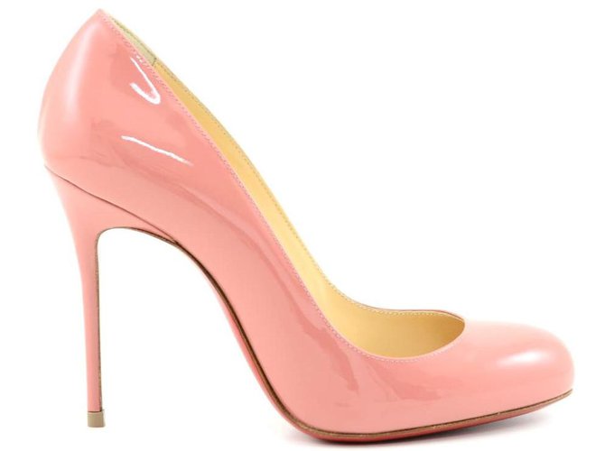 Christian Louboutin Heels Pink Leather  ref.75067