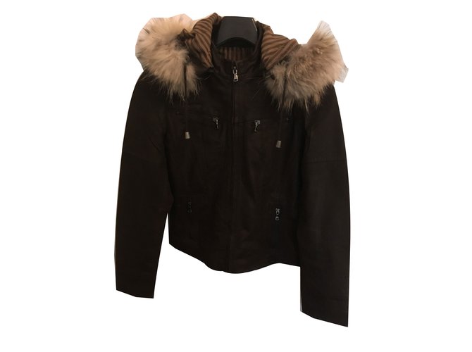 Autre Marque Jacket Brown Leather  ref.75128