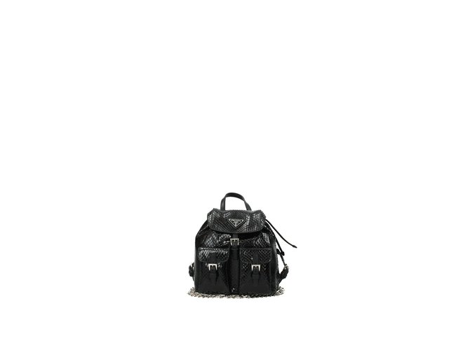 Prada Crossbody backpack bag Black Leather  ref.75164