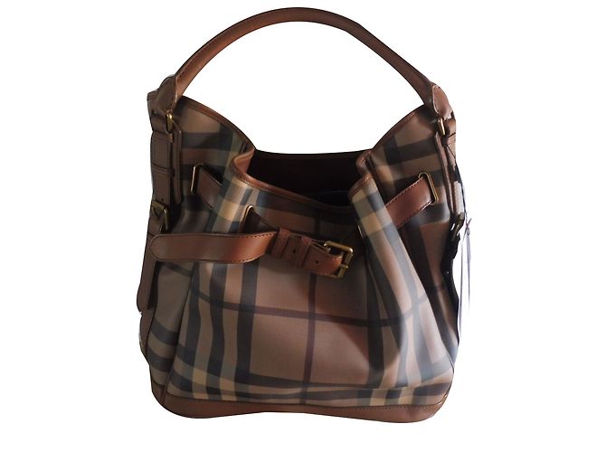 Burberry Borse Marrone chiaro Tela