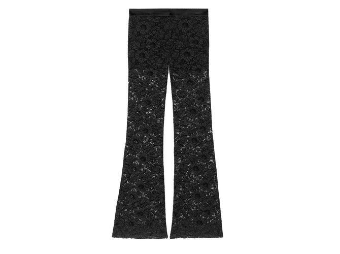 Gucci Pantalones Negro Algodón  ref.75227
