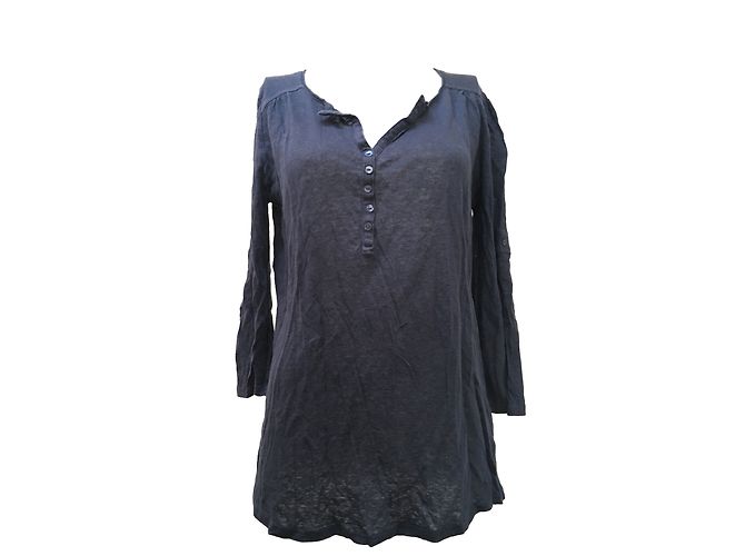 Top in lino Pablo De Gerard Darel Blu navy