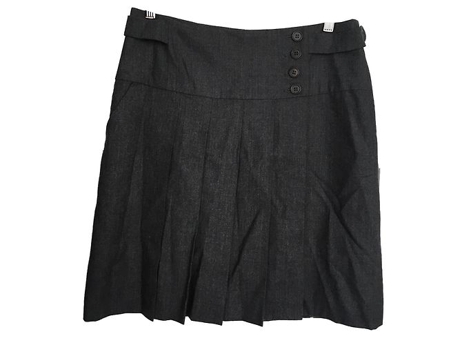 Falda gris de lana Pablo De Gerard Darel