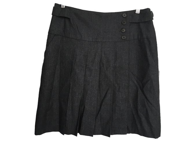 Pablo De Gerard Darel Skirts Grey Wool Elastane  ref.75303