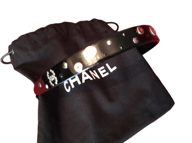 Chanel Bijoux de tête Plastique Noir  ref.75429