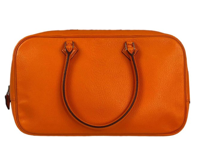 Hermès Plume Orange Leather  ref.75443