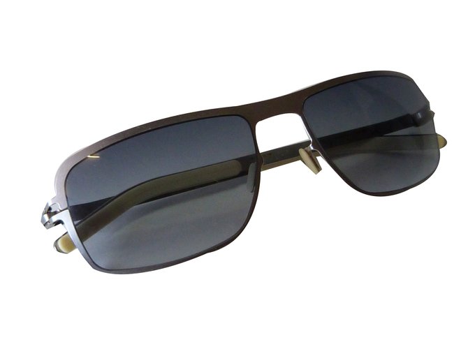 Autre Marque Oculos escuros Cinza Metal  ref.75484