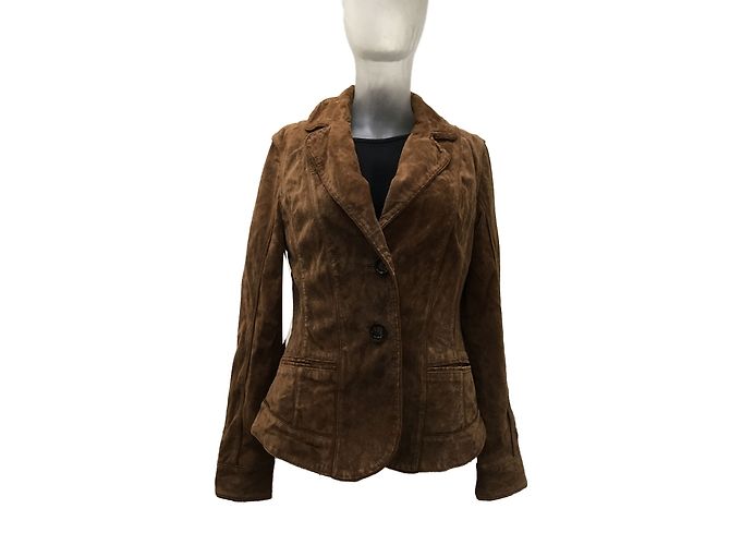 Essentiel Antwerp Lederjacke Braun