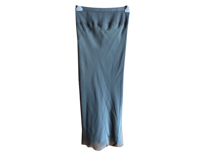 Rick Owens Skirts Green Silk  ref.75502