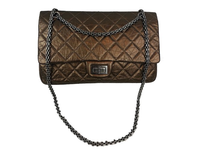 Chanel 2.55 Bronze Leather  ref.75513