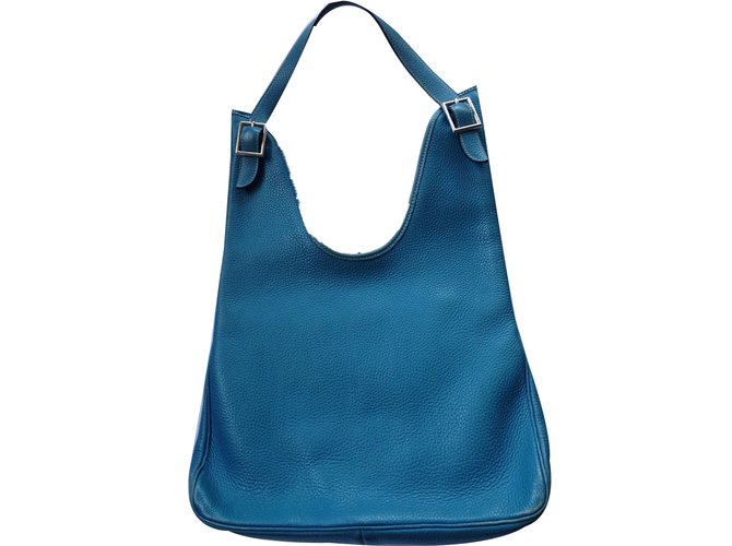 Hermès Massai Blue Leather  ref.75523