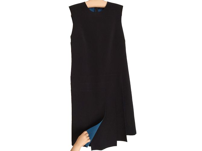 Abito Cop Copine in cotone nero e blu