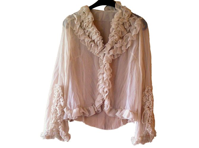 Autre Marque Wonder Bluse Creme aus Polyester Roh
