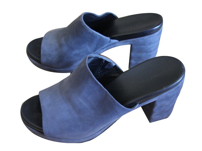 Autre Marque sandals Blue Leather  ref.75620