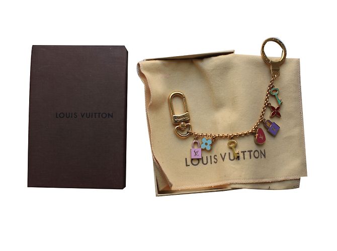 Louis Vuitton Bijoux de sac Rose Bleu Doré Vert Jaune
